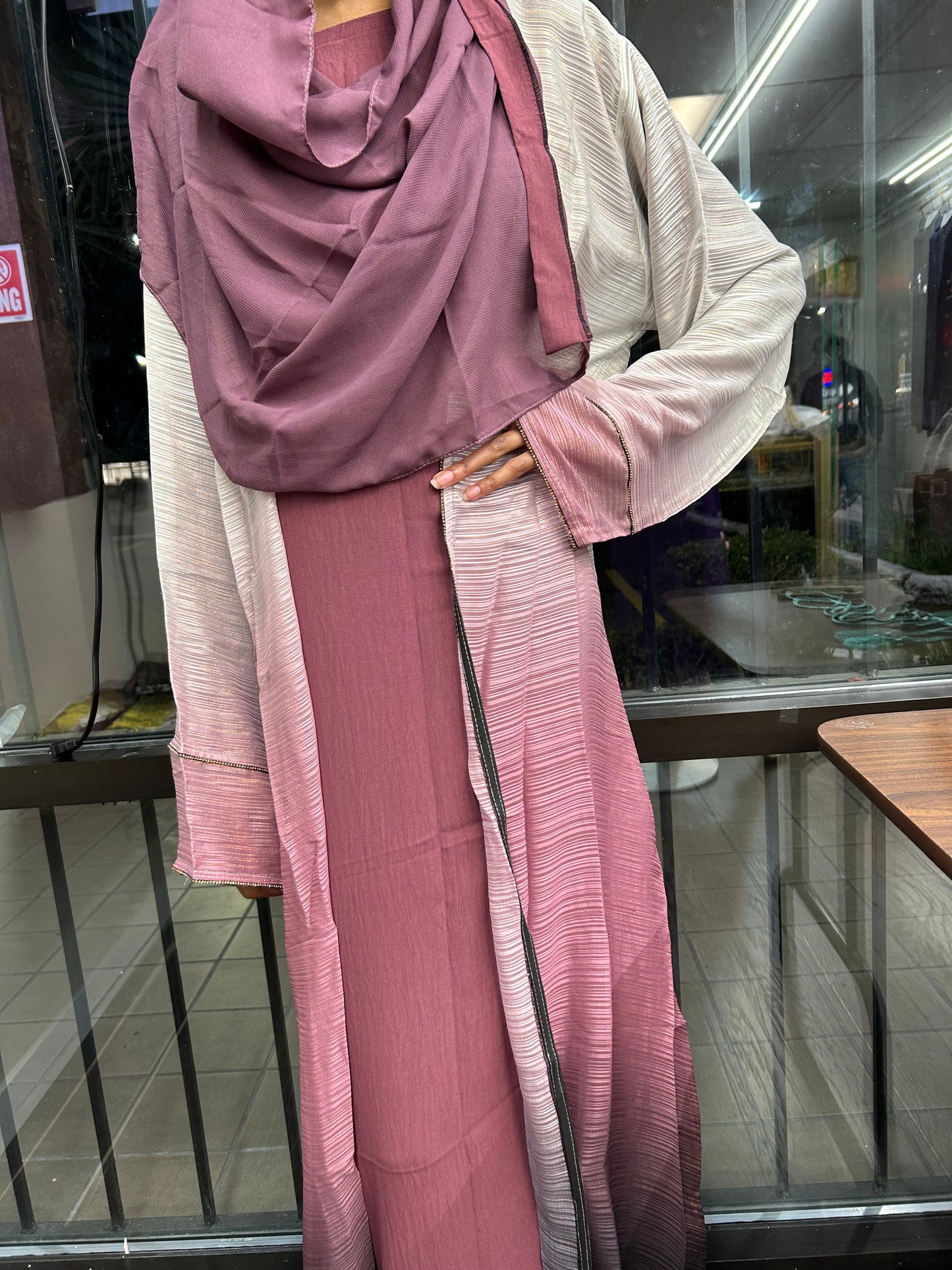 Rose Gold Habibi Abaya