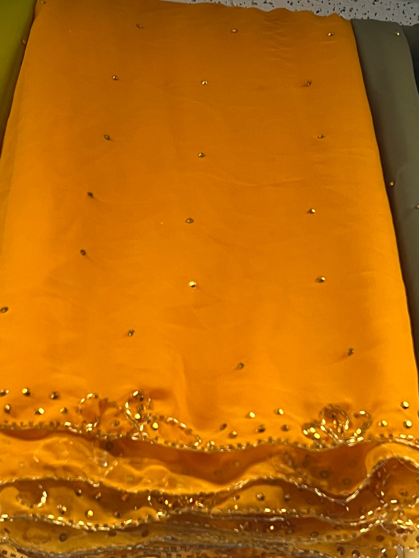Orange Shawl Scarf