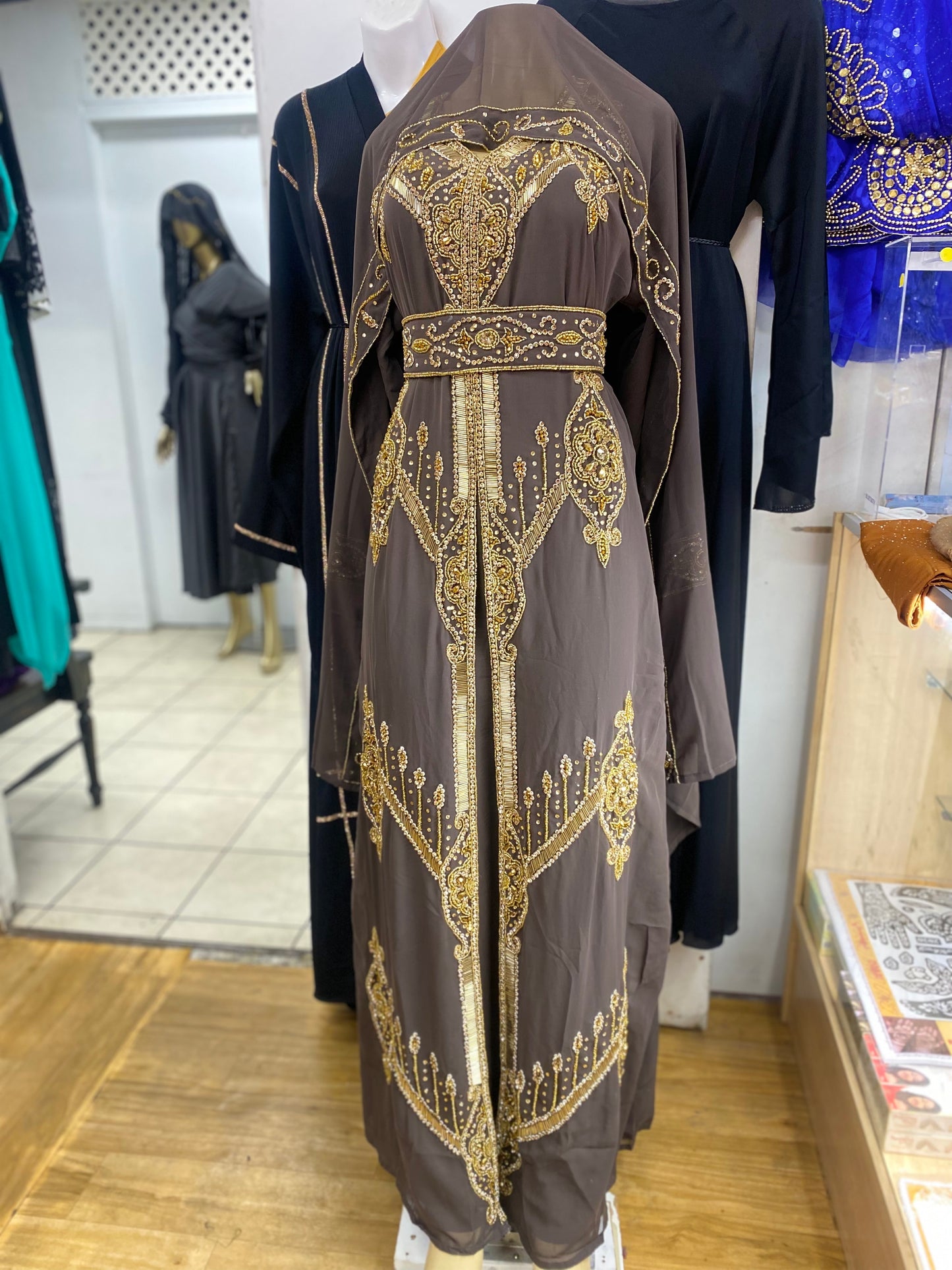 Brown Kaftan Abaya