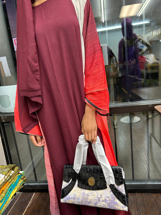 Red Habibi Abaya