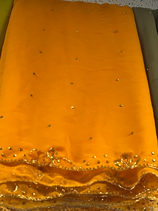 Orange Shawl Scarf