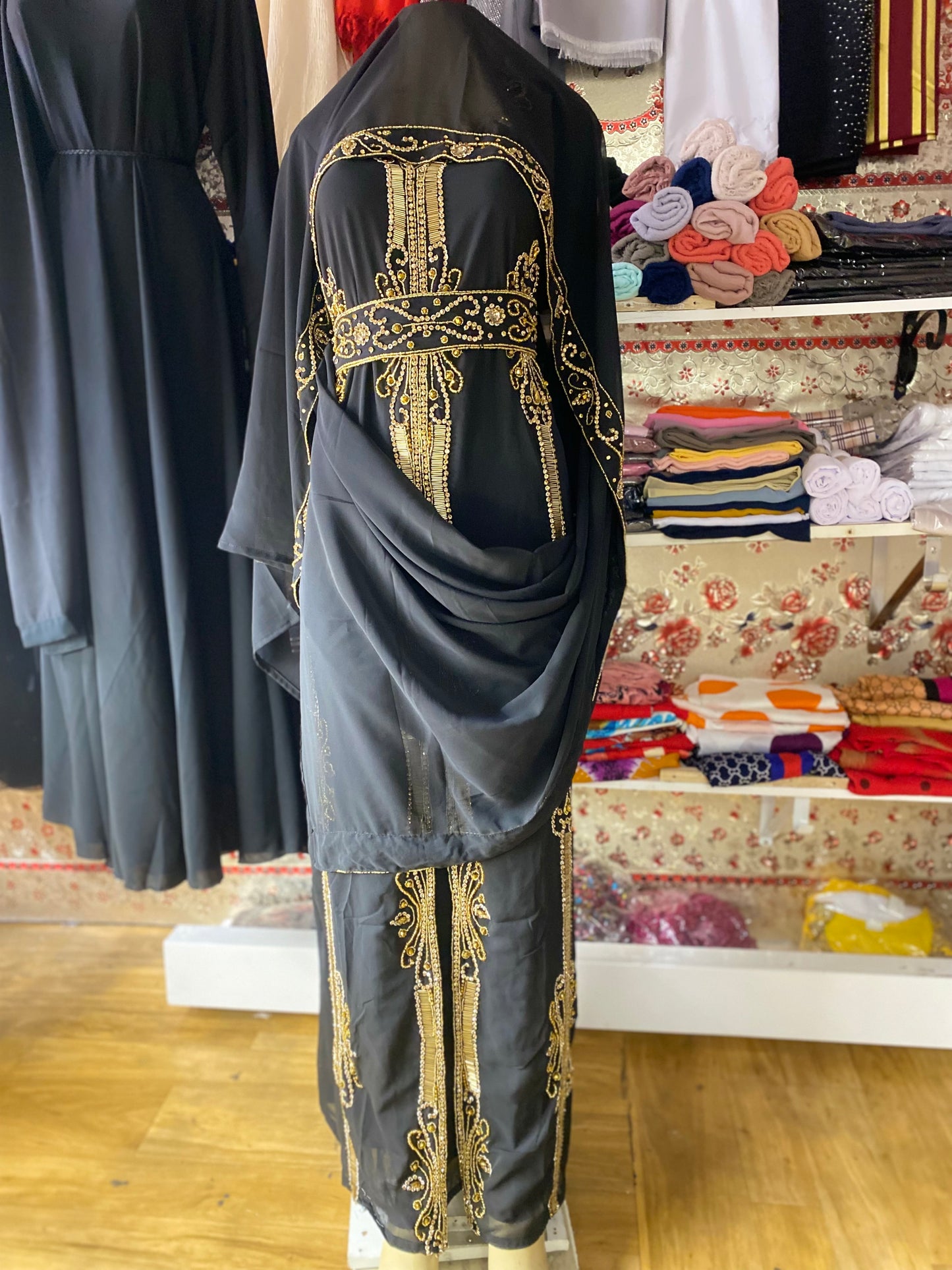 Black Kaftan Abaya