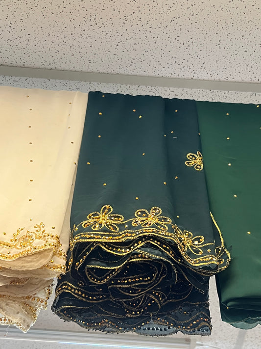 Dark Green Shawl Scarf
