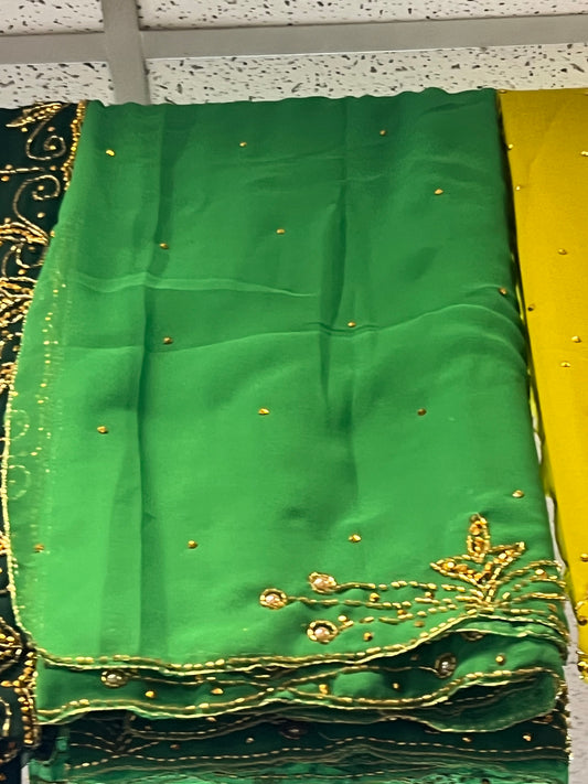 Lime Green Shawl Scarf