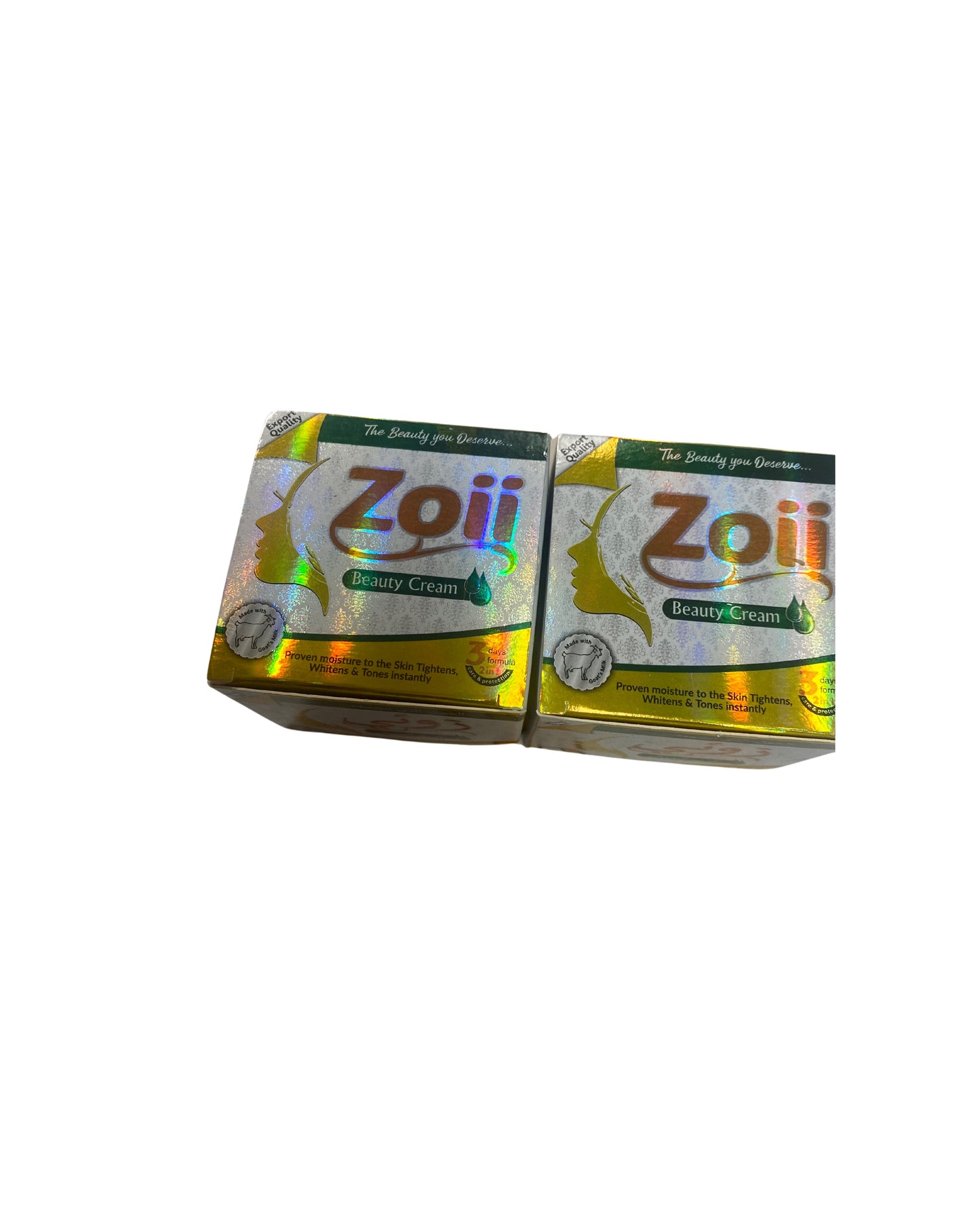 Zoii 
Beauty Cream.
made with goat milk